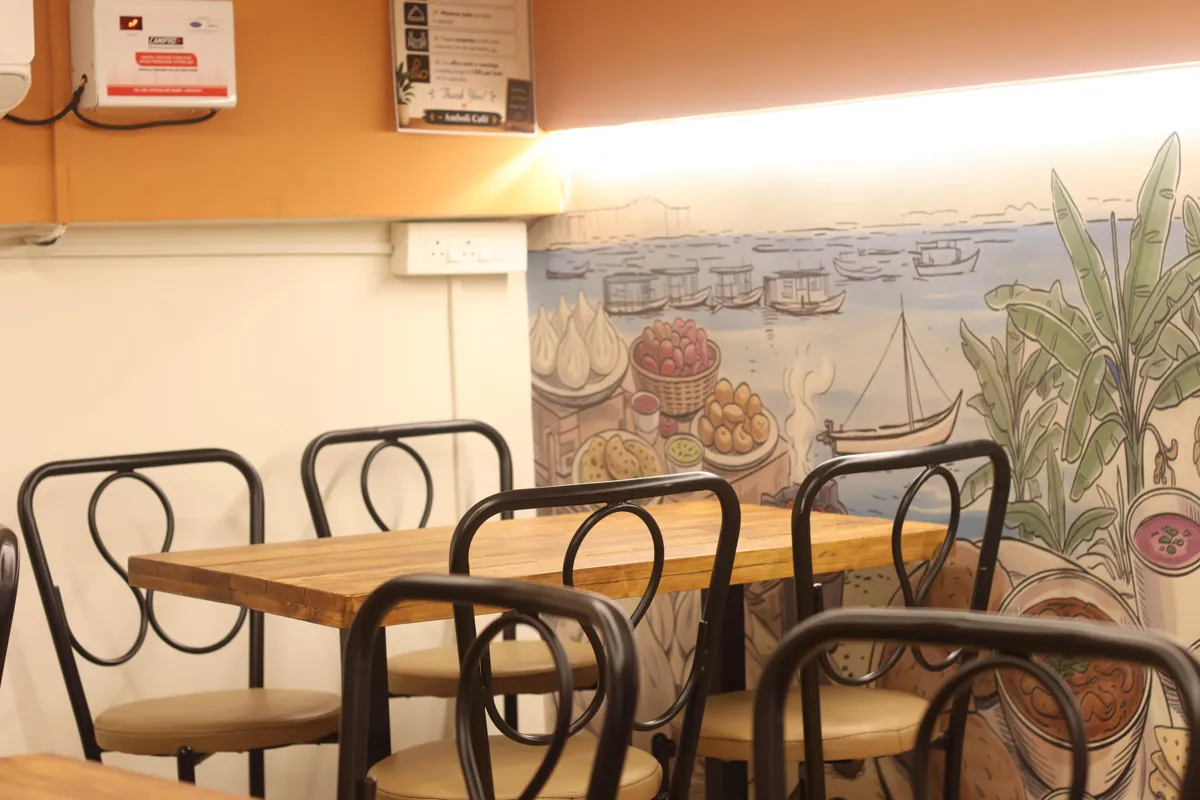 tables by the mural