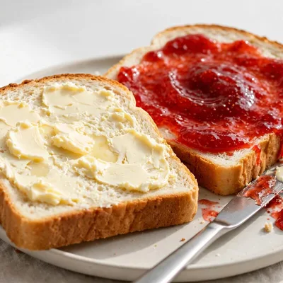Bread Butter with Jam