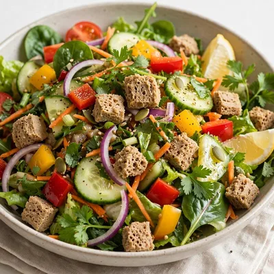 Soya Chunk Salad